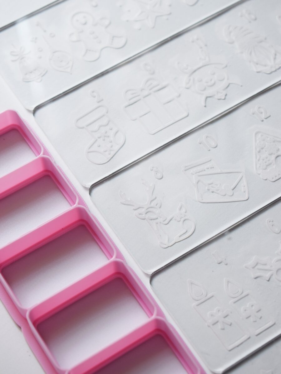 Calendario de Adviento - Stamps acrílicos + cortante