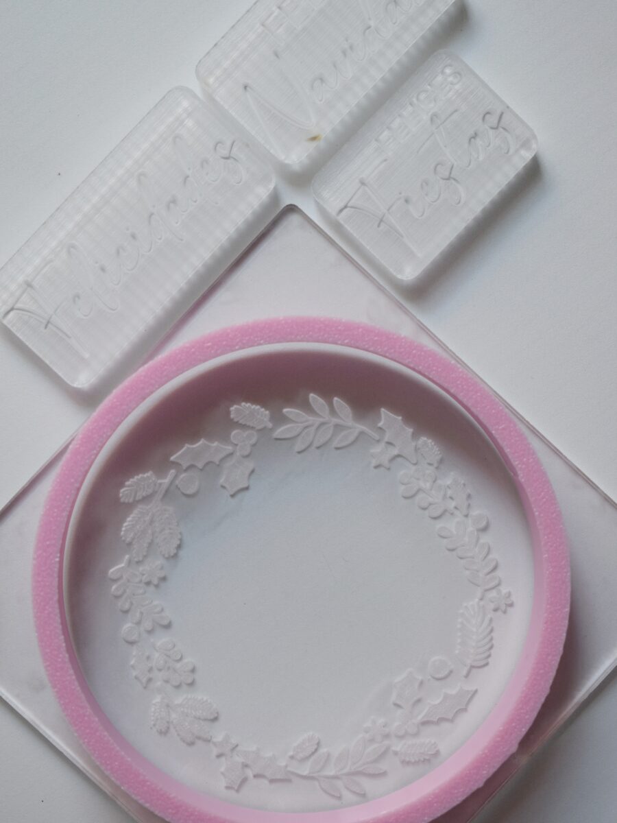 Stamp Corona Navideña + Frases