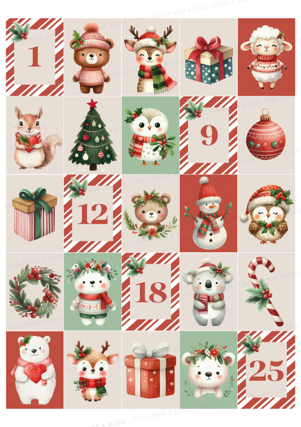 Cortante Calendario de Adviento