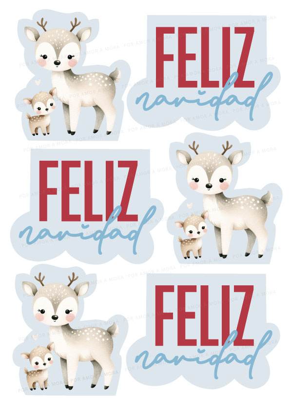 Cortantes para lámina Ciervitos