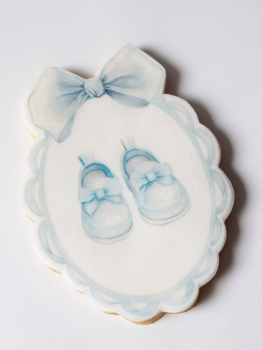 Cortante Oval con ondas y moño