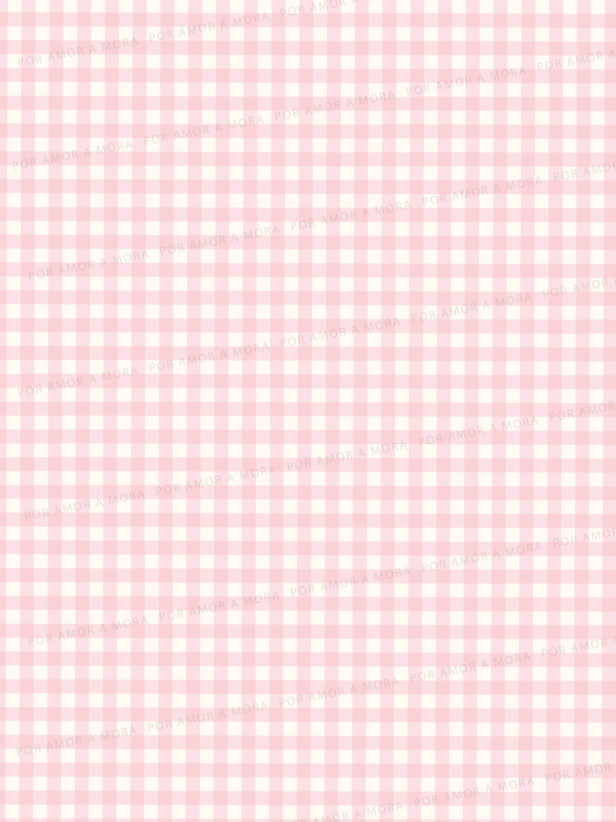 Lámina papel de arroz -  Cuadrillé Rosa
